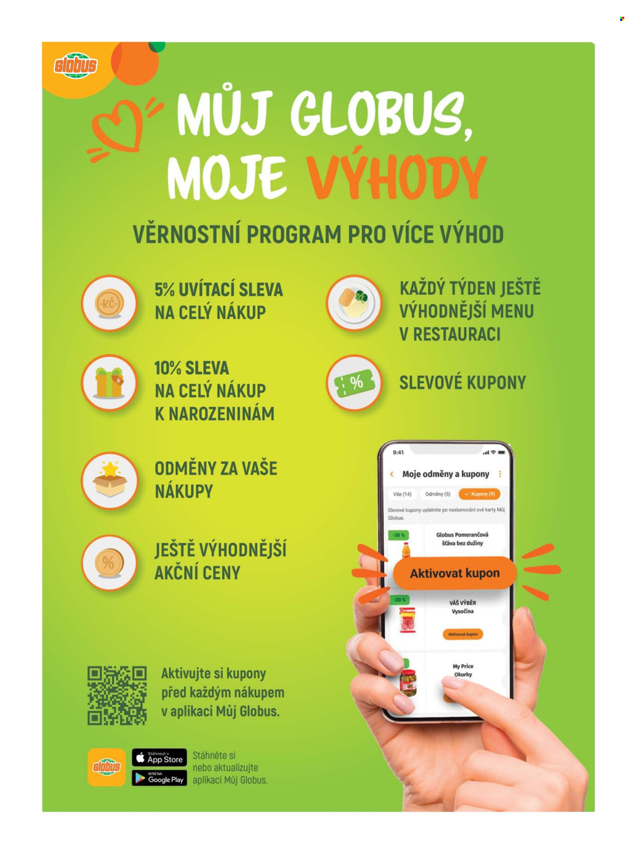 Leták Globus - 15.7.2026 - 21.7.2026. Strana 9