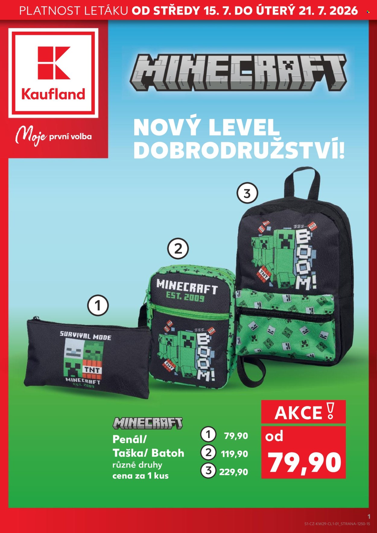 Leták Kaufland - 15.7.2026 - 21.7.2026. Strana 1