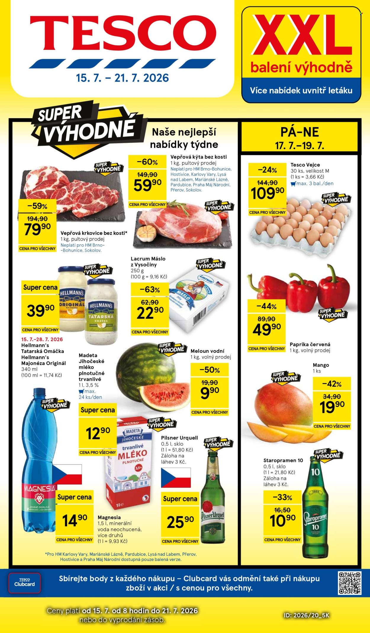 Leták TESCO - 15.7.2026 - 21.7.2026. Strana 1