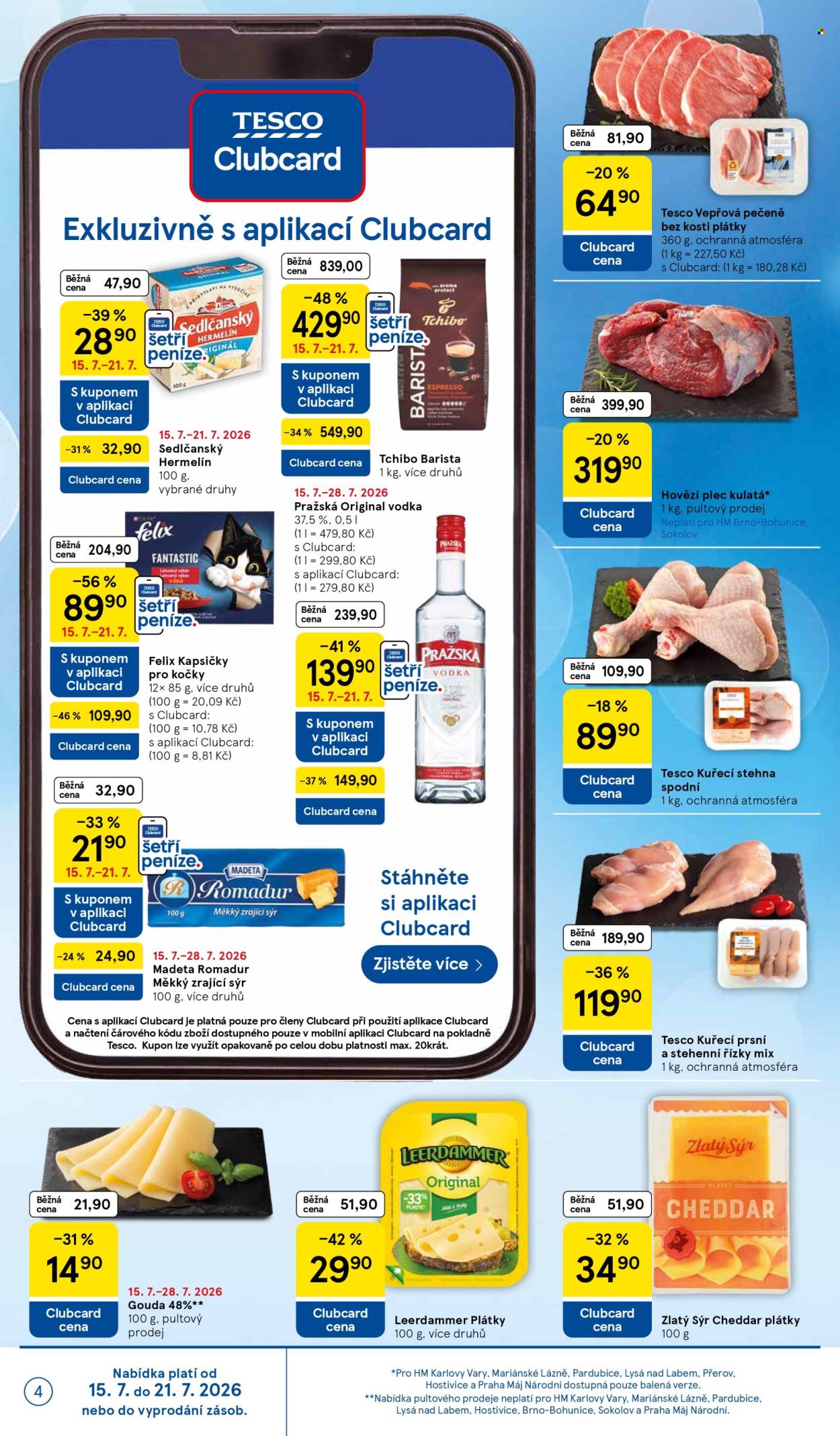 Leták TESCO - 15.7.2026 - 21.7.2026. Strana 4