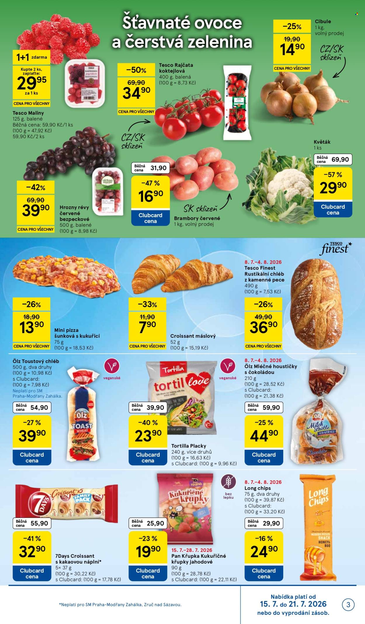 Leták TESCO supermarket - 15.7.2026 - 21.7.2026. Strana 3