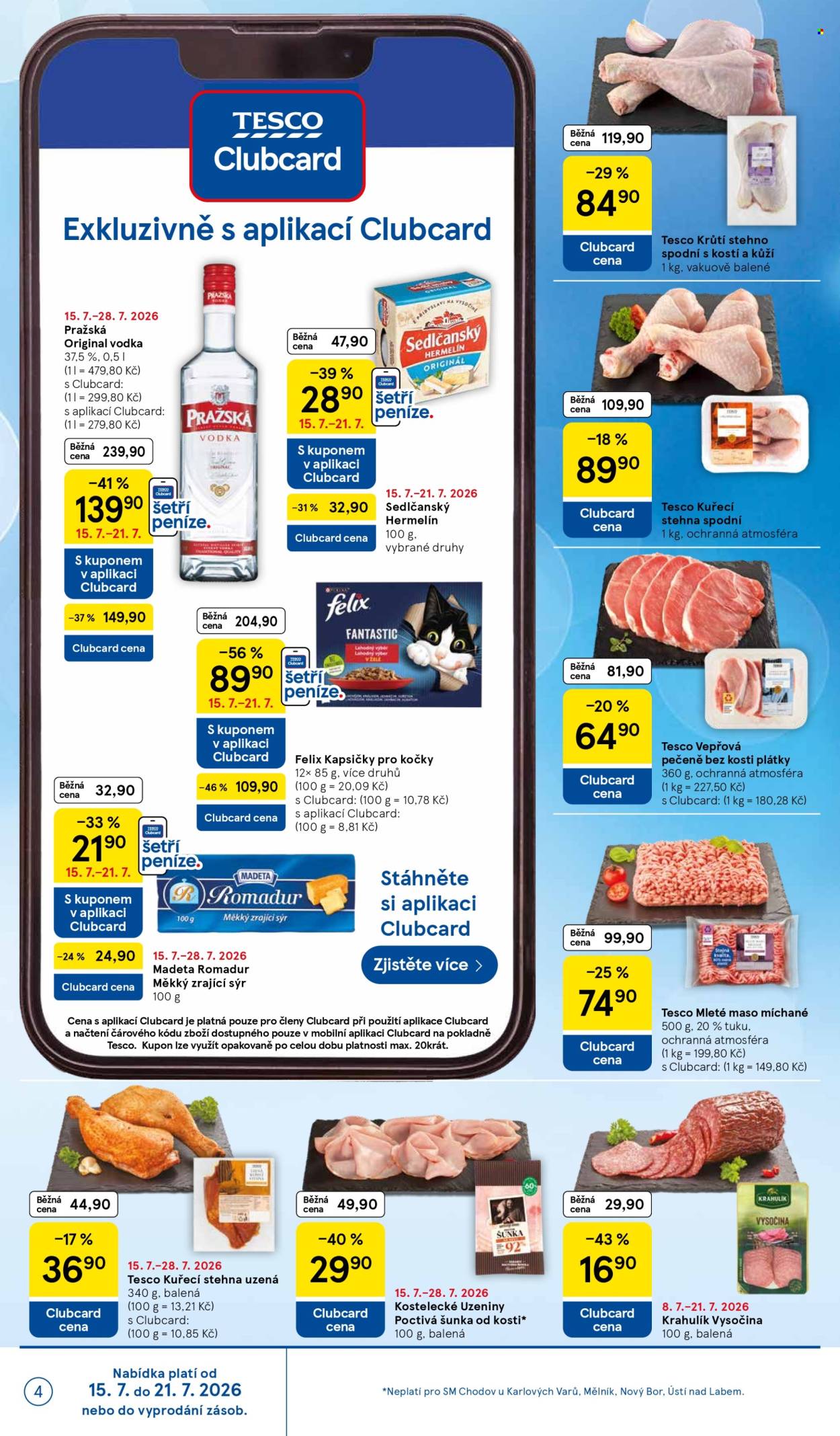 Leták TESCO supermarket - 15.7.2026 - 21.7.2026. Strana 4
