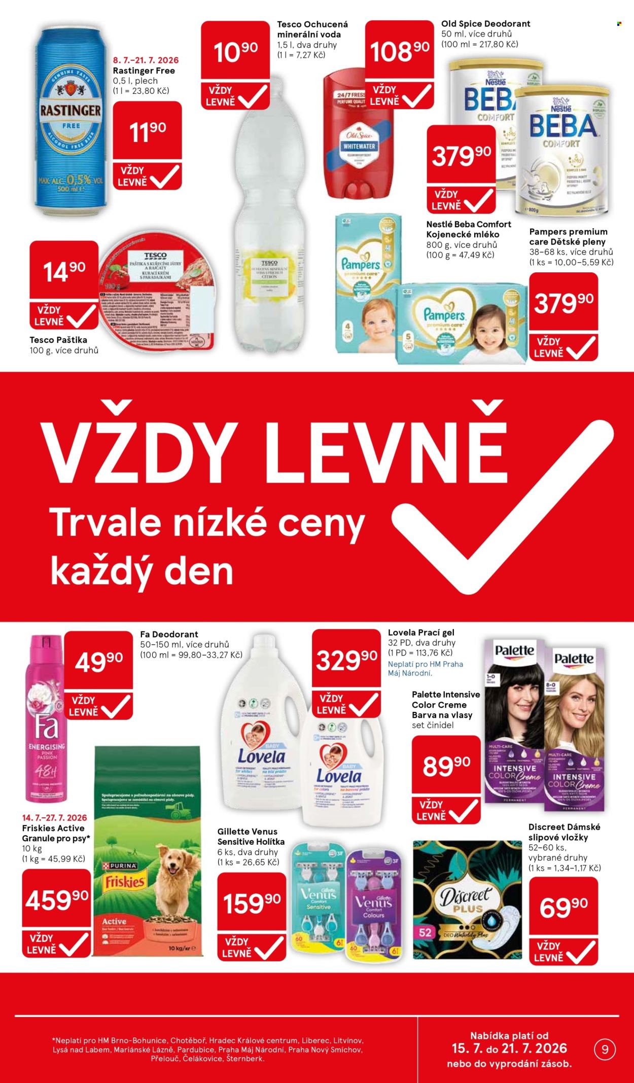Leták TESCO - 15.7.2026 - 21.7.2026. Strana 9