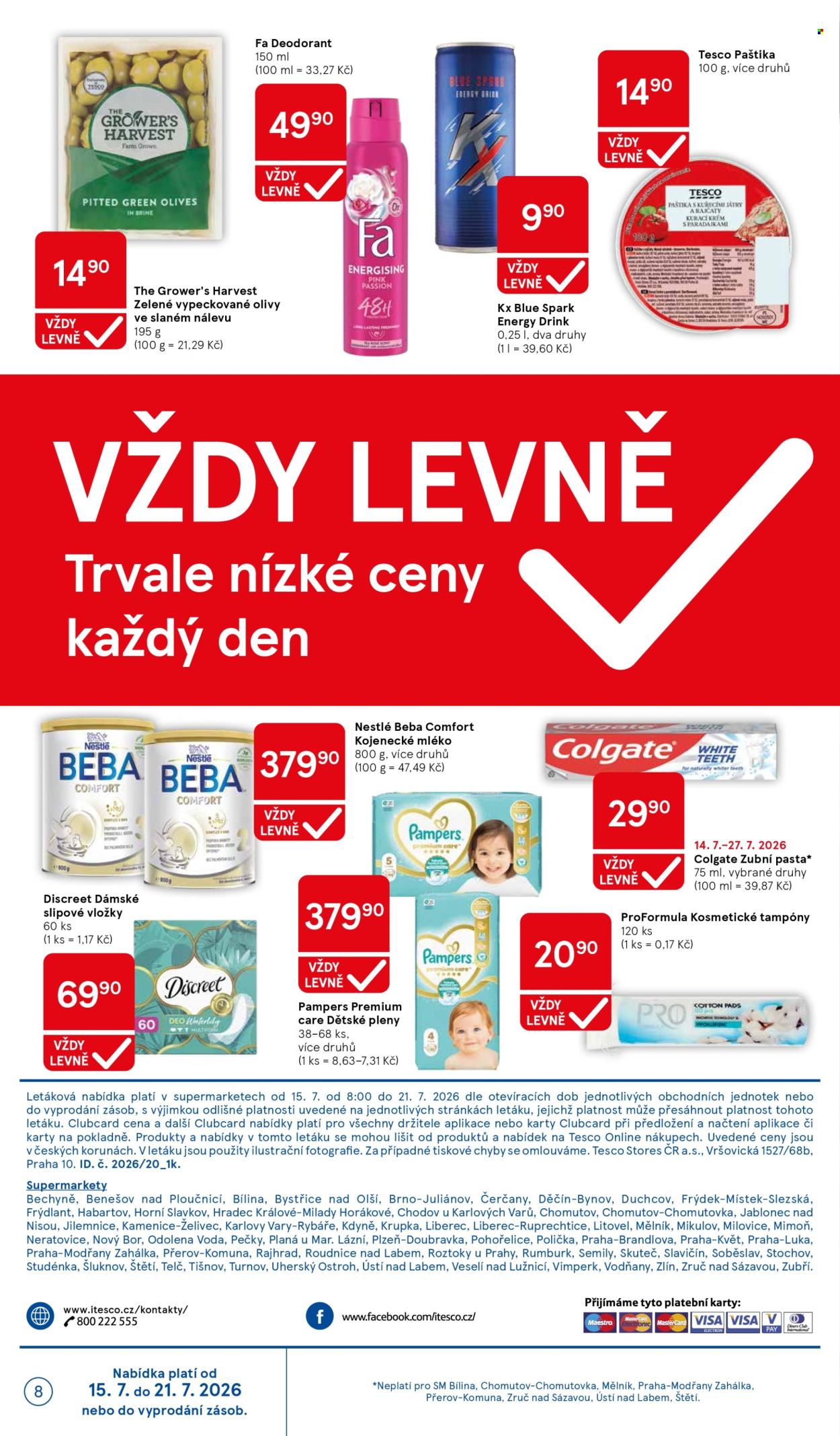 Leták TESCO supermarket - 15.7.2026 - 21.7.2026. Strana 8