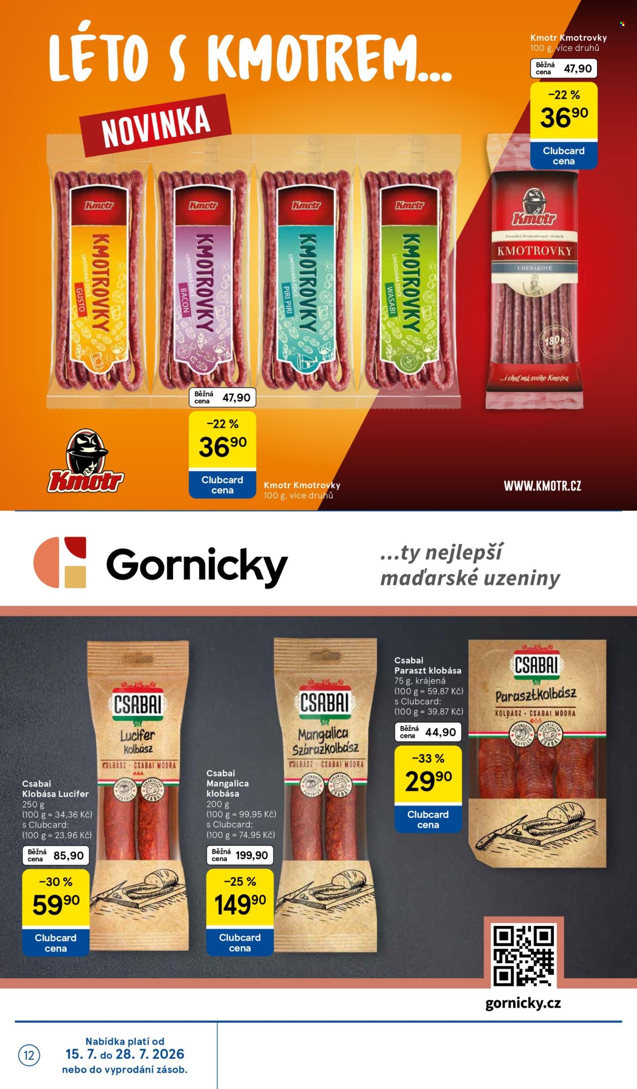 Leták TESCO - 15.7.2026 - 21.7.2026. Strana 12