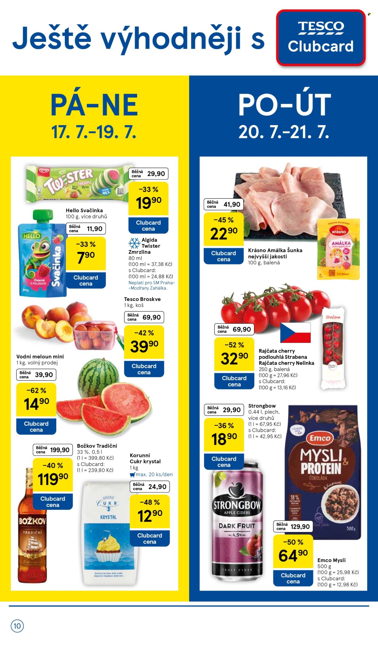 Leták TESCO supermarket - 15.7.2026 - 21.7.2026. Strana 10