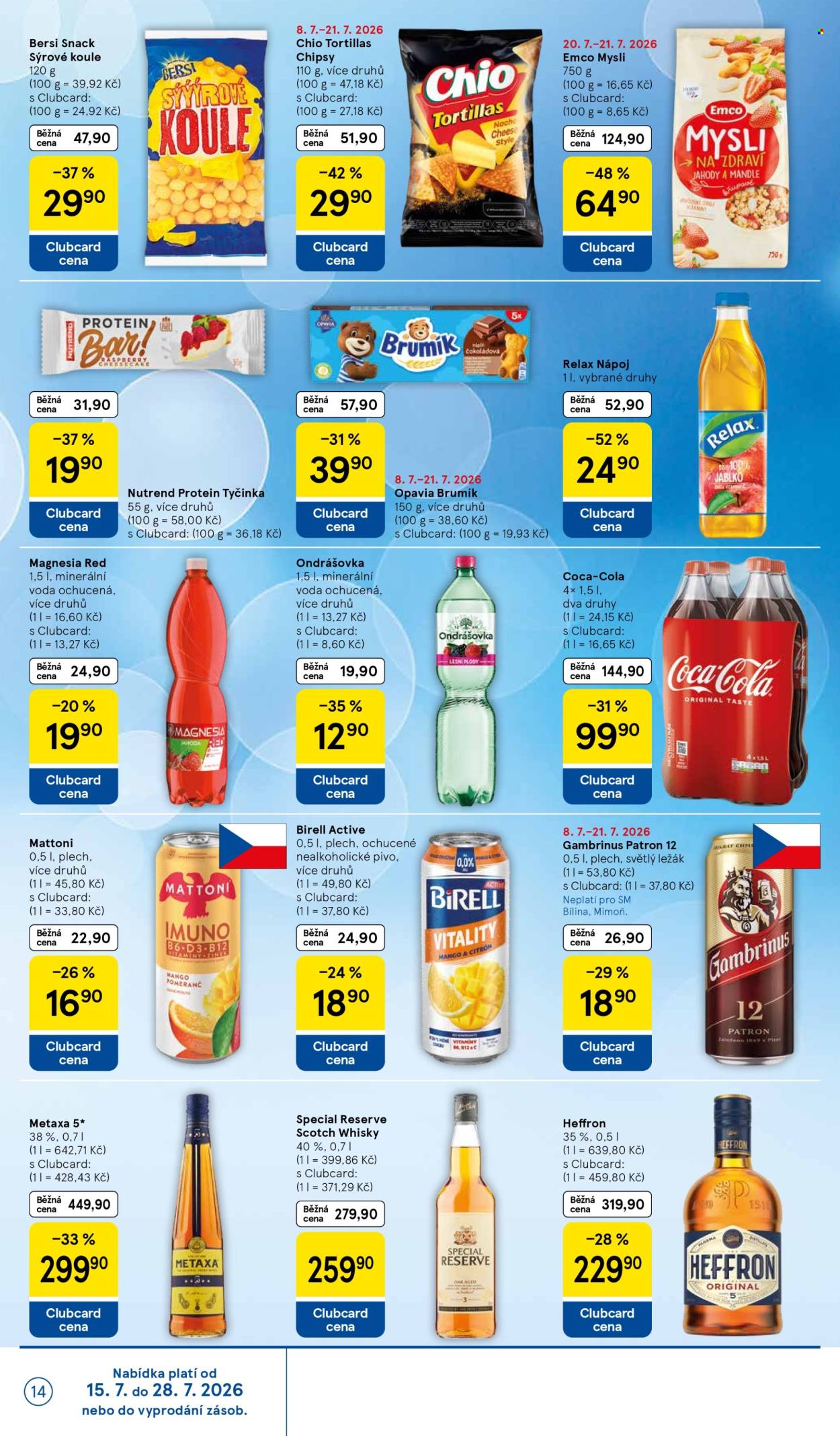 Leták TESCO supermarket - 15.7.2026 - 21.7.2026. Strana 14