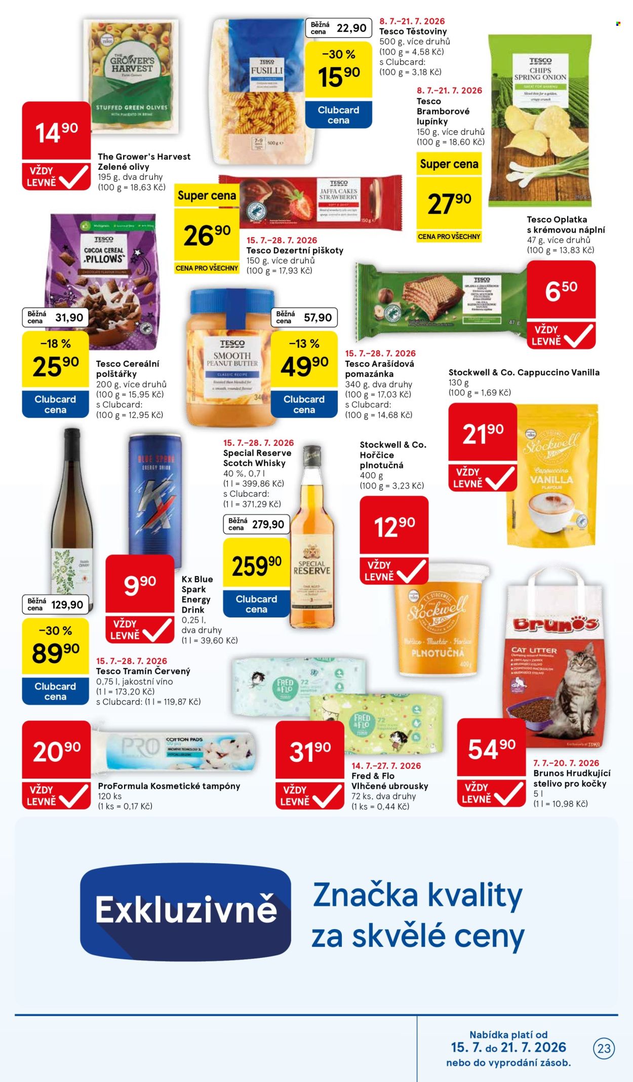 Leták TESCO - 15.7.2026 - 21.7.2026. Strana 23