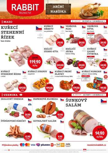 Leták RABBIT řeznictví - 14.7.2026 - 19.7.2026.
