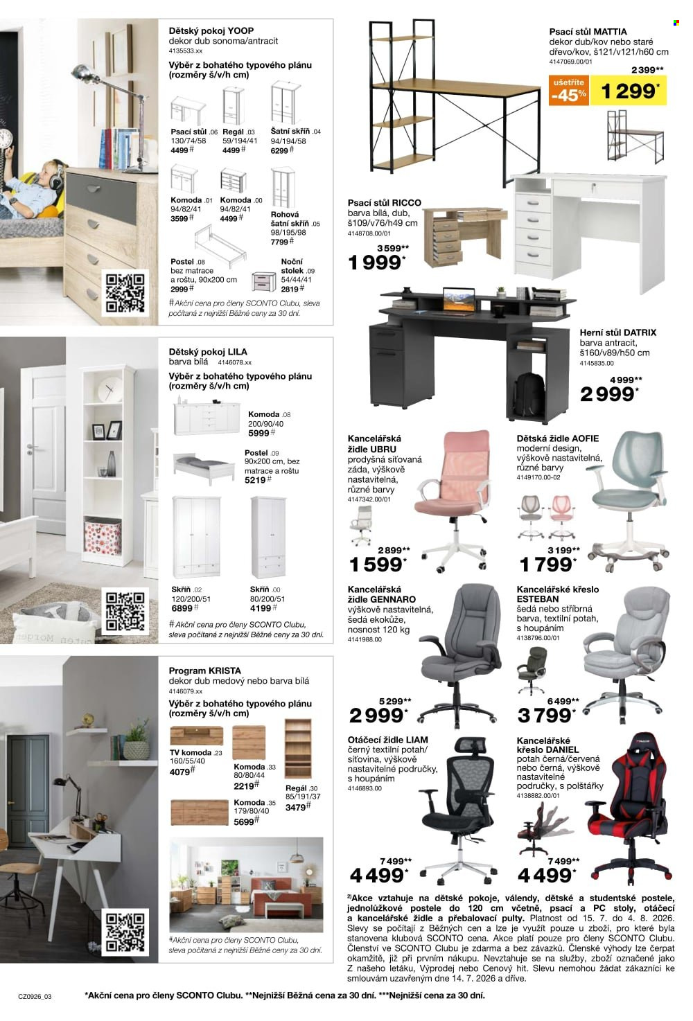 Leták SCONTO NÁBYTEK - 15.7.2026 - 4.8.2026. Strana 3