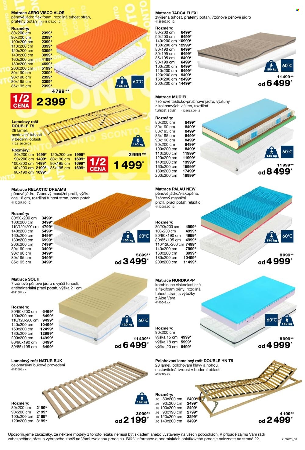 Leták SCONTO NÁBYTEK - 15.7.2026 - 4.8.2026. Strana 6