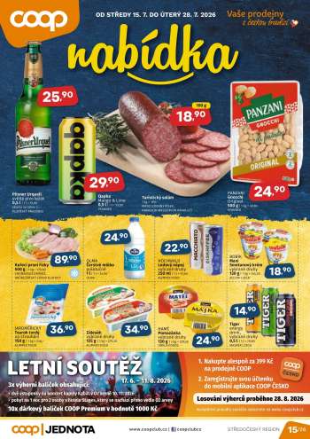 Leták coop JEDNOTA - 15.7.2026 - 28.7.2026.
