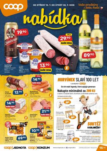 Leták coop JEDNOTA - 15.7.2026 - 28.7.2026.