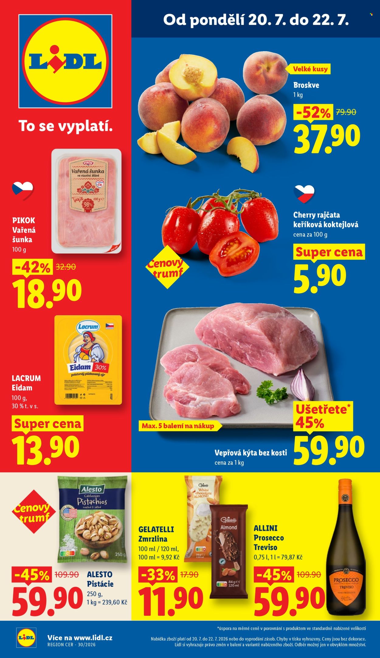 Leták Lidl - 20.7.2026 - 22.7.2026. Strana 1