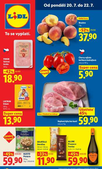 Leták Lidl - 20.7.2026 - 22.7.2026.