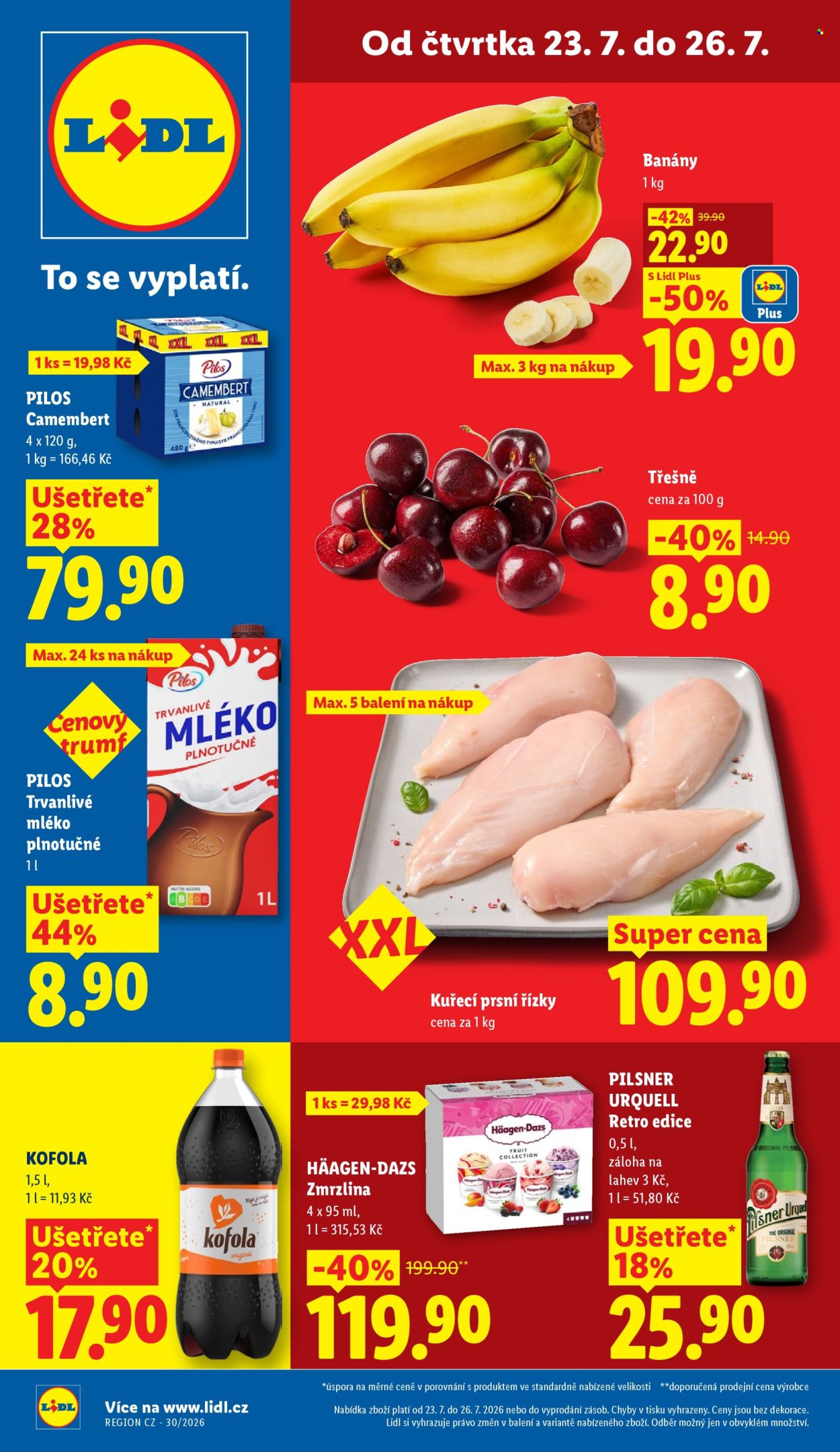 Leták Lidl - 23.7.2026 - 26.7.2026. Strana 1