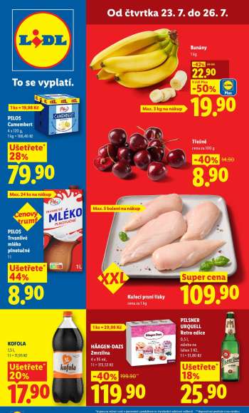 Leták Lidl - 23.7.2026 - 26.7.2026.