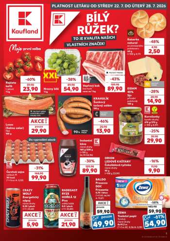 Leták Kaufland - 22.7.2026 - 28.7.2026.