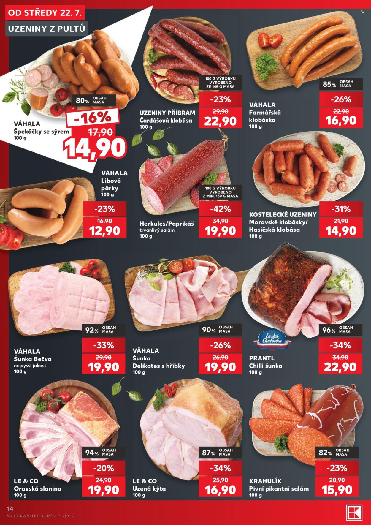 Leták Kaufland - 22.7.2026 - 28.7.2026. Strana 14