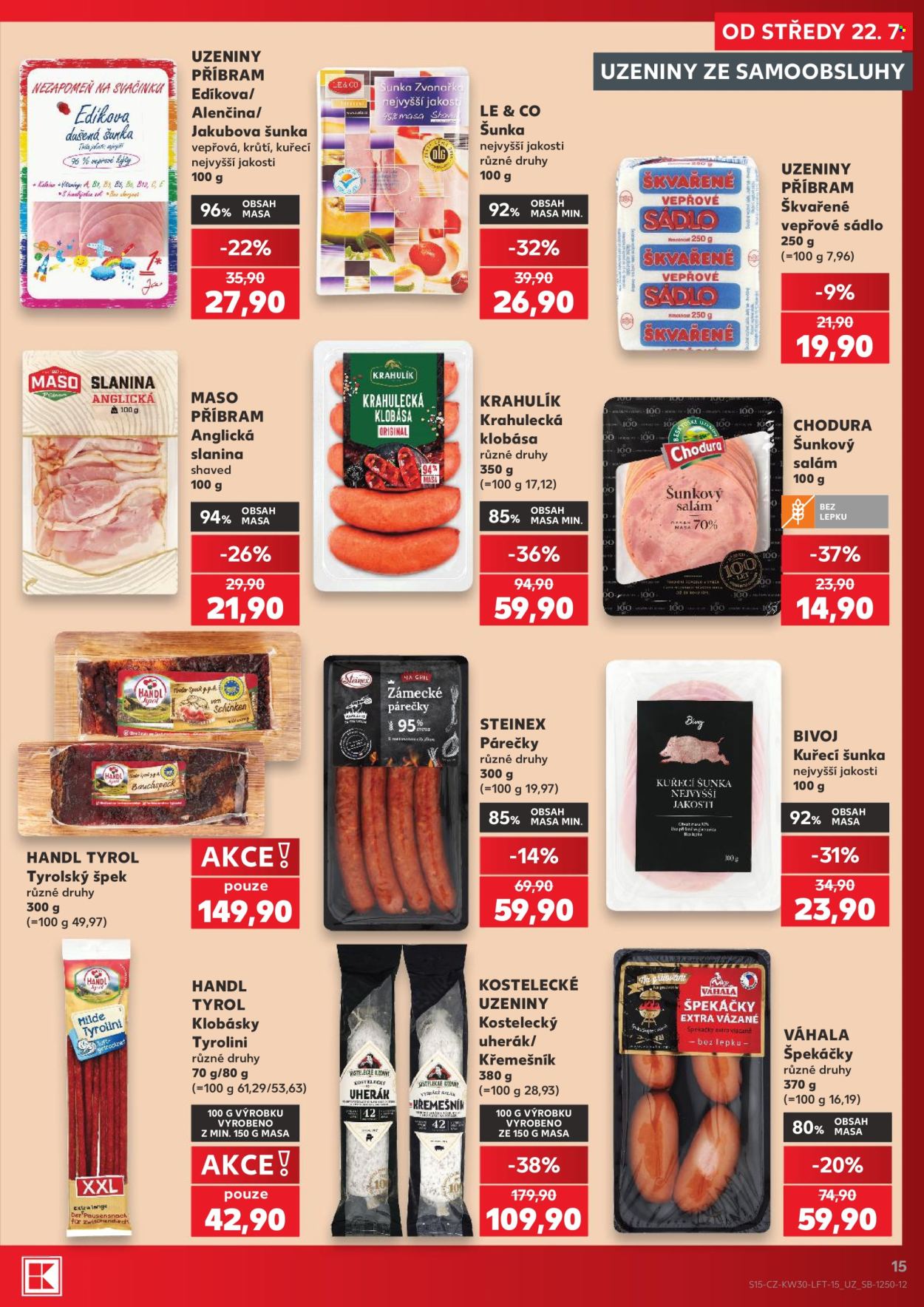 Leták Kaufland - 22.7.2026 - 28.7.2026. Strana 15