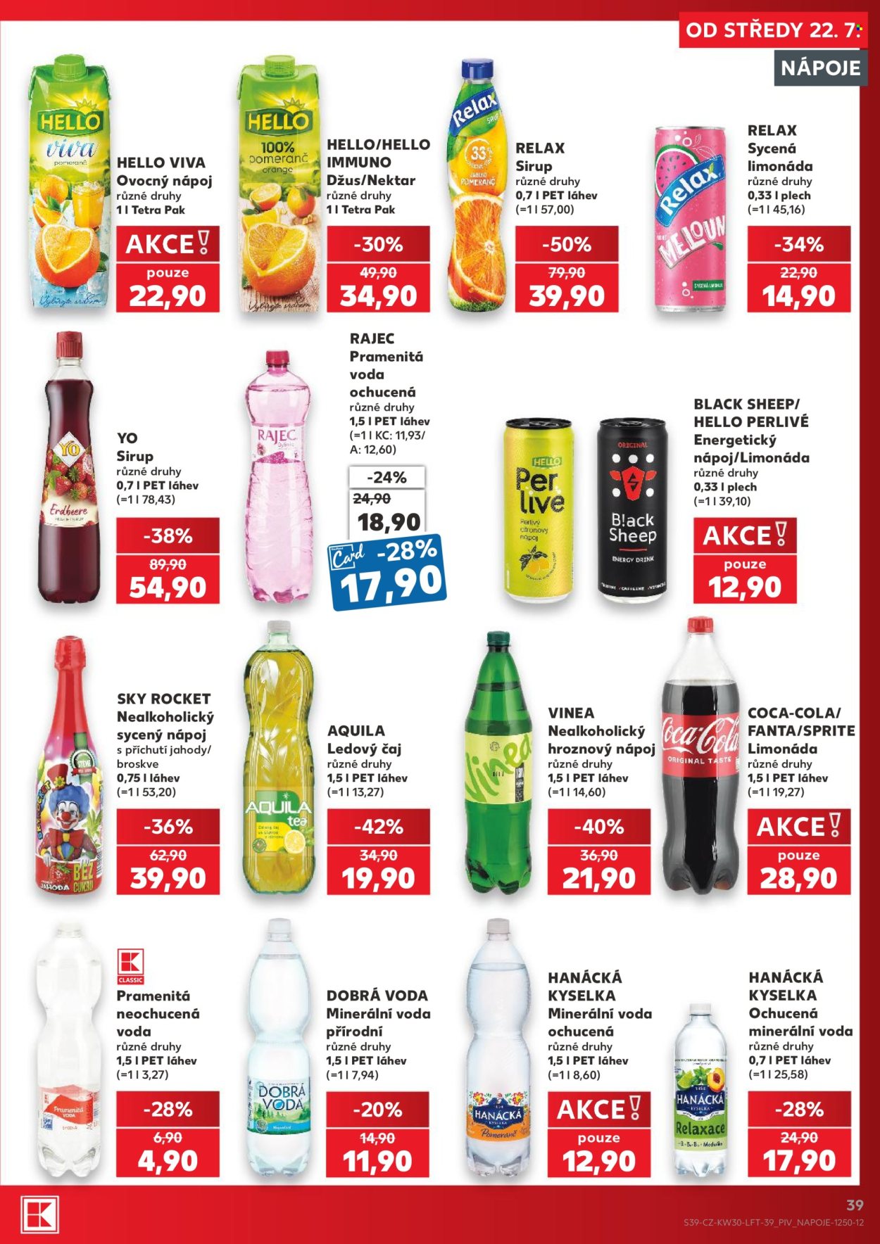 Leták Kaufland - 22.7.2026 - 28.7.2026. Strana 39
