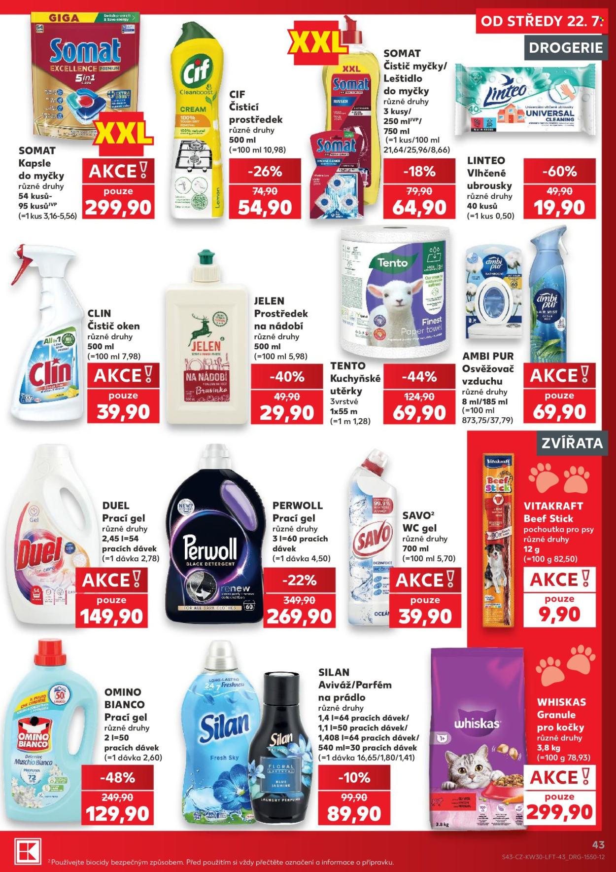 Leták Kaufland - 22.7.2026 - 28.7.2026. Strana 43