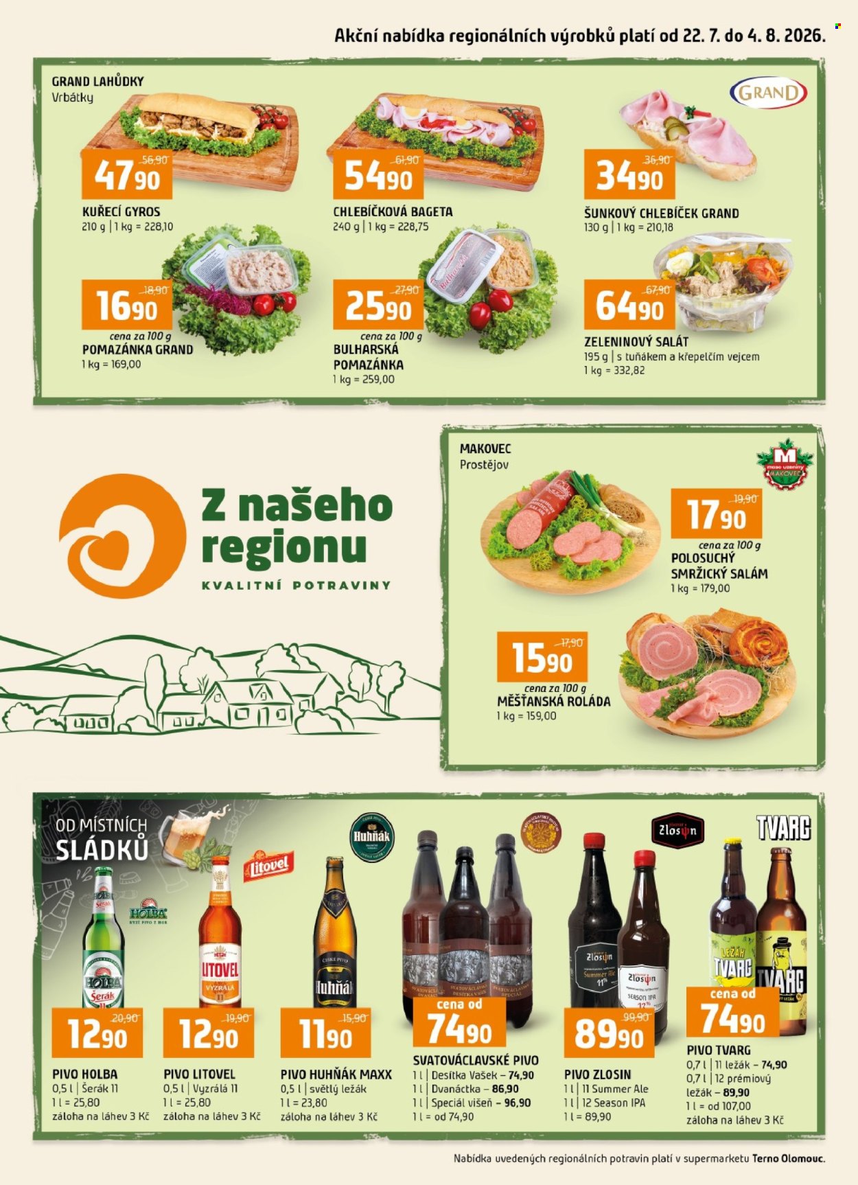 Leták coop TERNO - 22.7.2026 - 4.8.2026. Strana 1