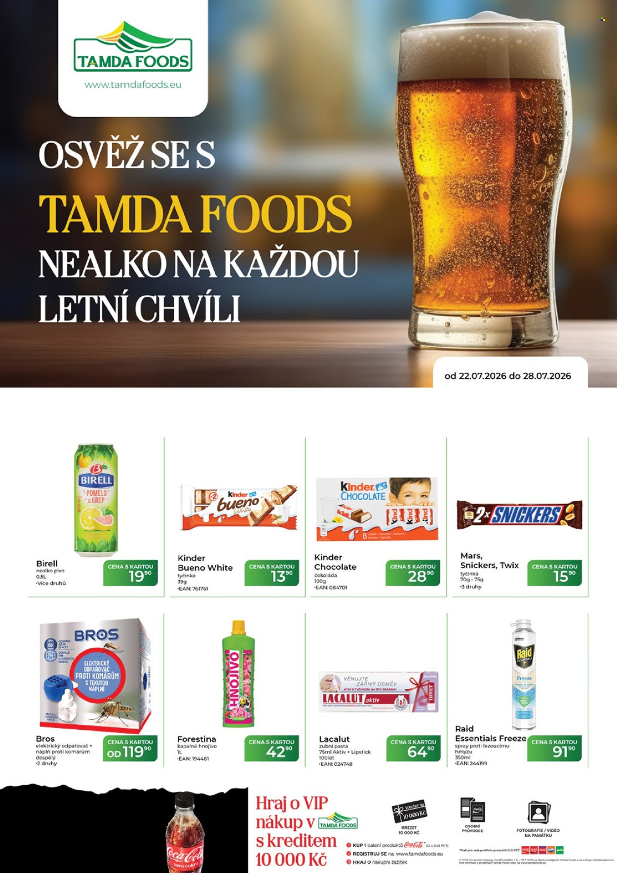 Leták Tamda Foods - 22.7.2026 - 28.7.2026. Strana 1