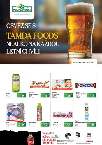 Leták Tamda Foods - 22.7.2026 - 28.7.2026.