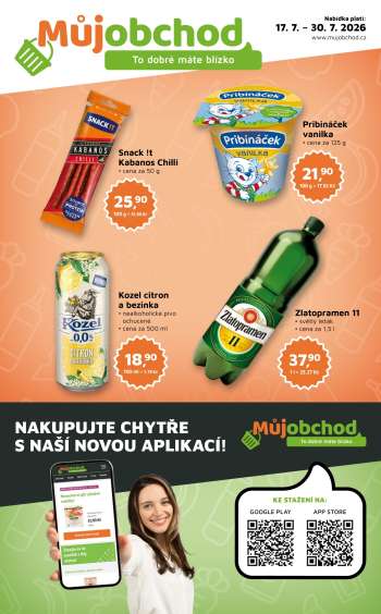 Leták Můj obchod - 17.7.2026 - 30.7.2026.