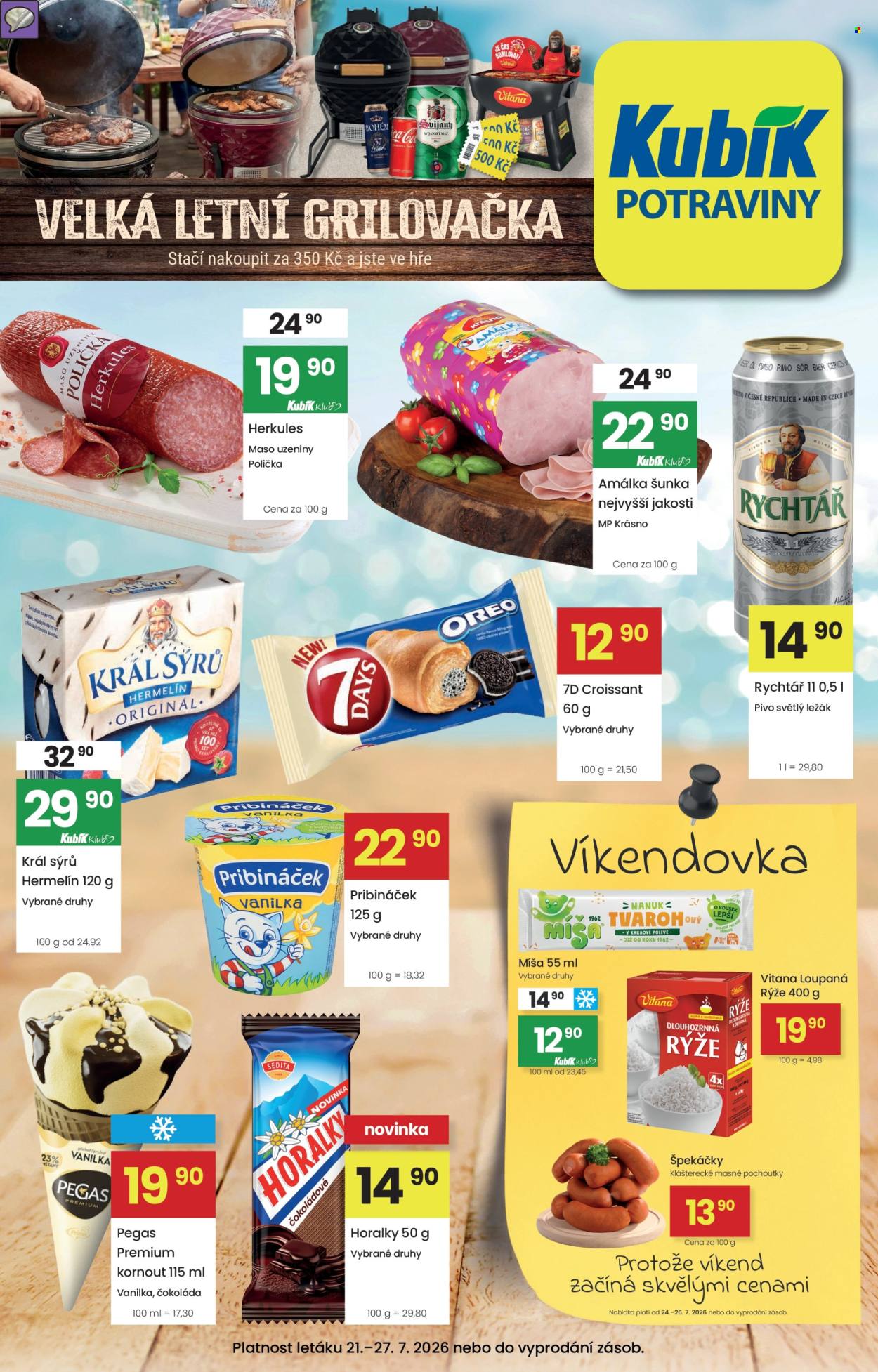 Leták Kubík - 21.7.2026 - 27.7.2026. Strana 1