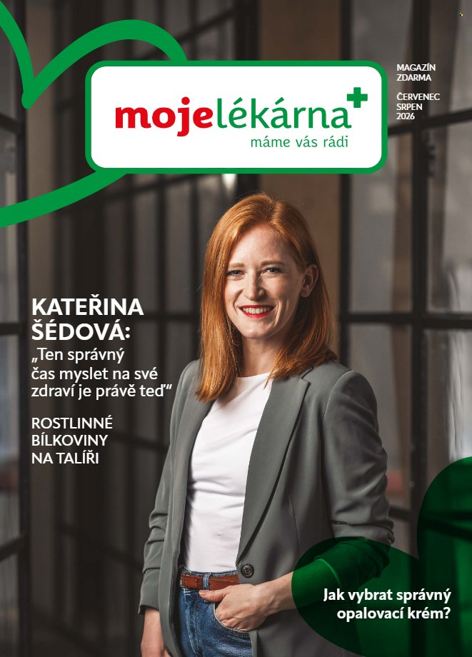 Leták mojelekarna.cz - 1.7.2026 - 31.8.2026. Strana 1
