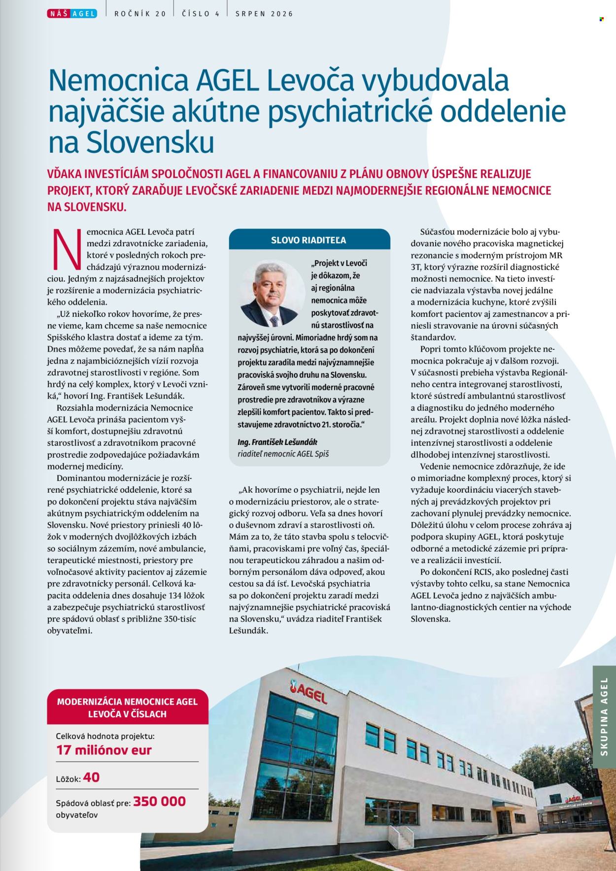 Leták AGEL lékárna - 1.8.2026 - 31.8.2026. Strana 13