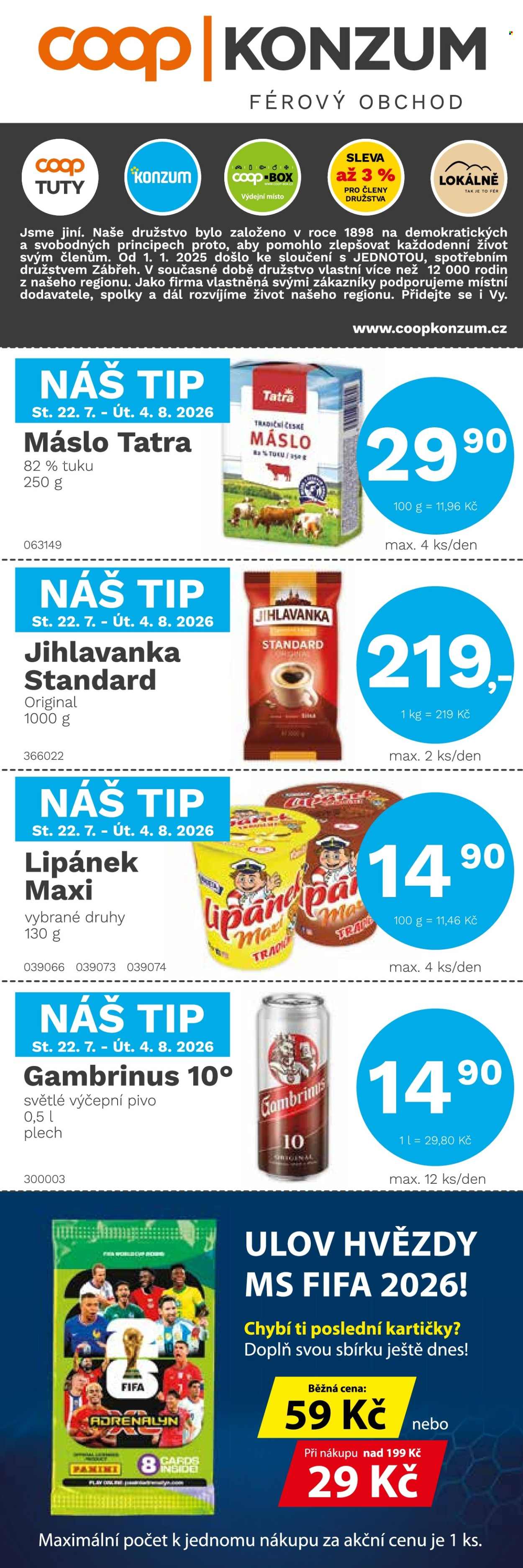 Leták Konzum - 22.7.2026 - 4.8.2026. Strana 1