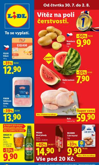 Leták Lidl - 30.7.2026 - 2.8.2026.