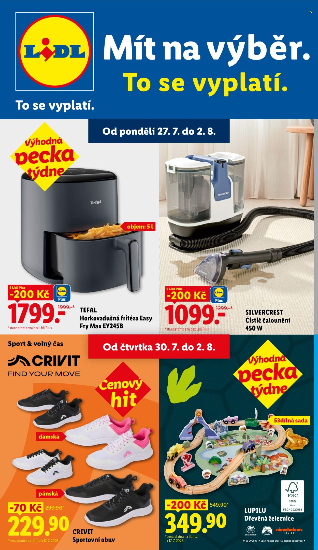 Leták Lidl - 27.7.2026 - 2.8.2026. Strana 1