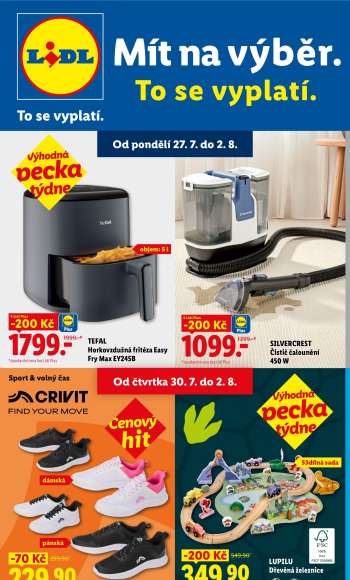 Leták Lidl - 27.7.2026 - 2.8.2026.