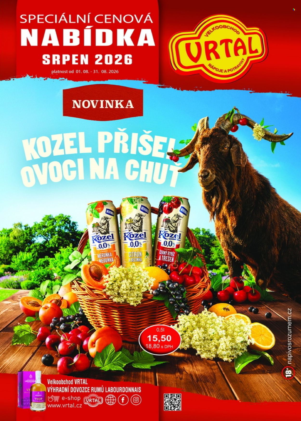 Leták Vrtal - 1.8.2026 - 31.8.2026. Strana 1
