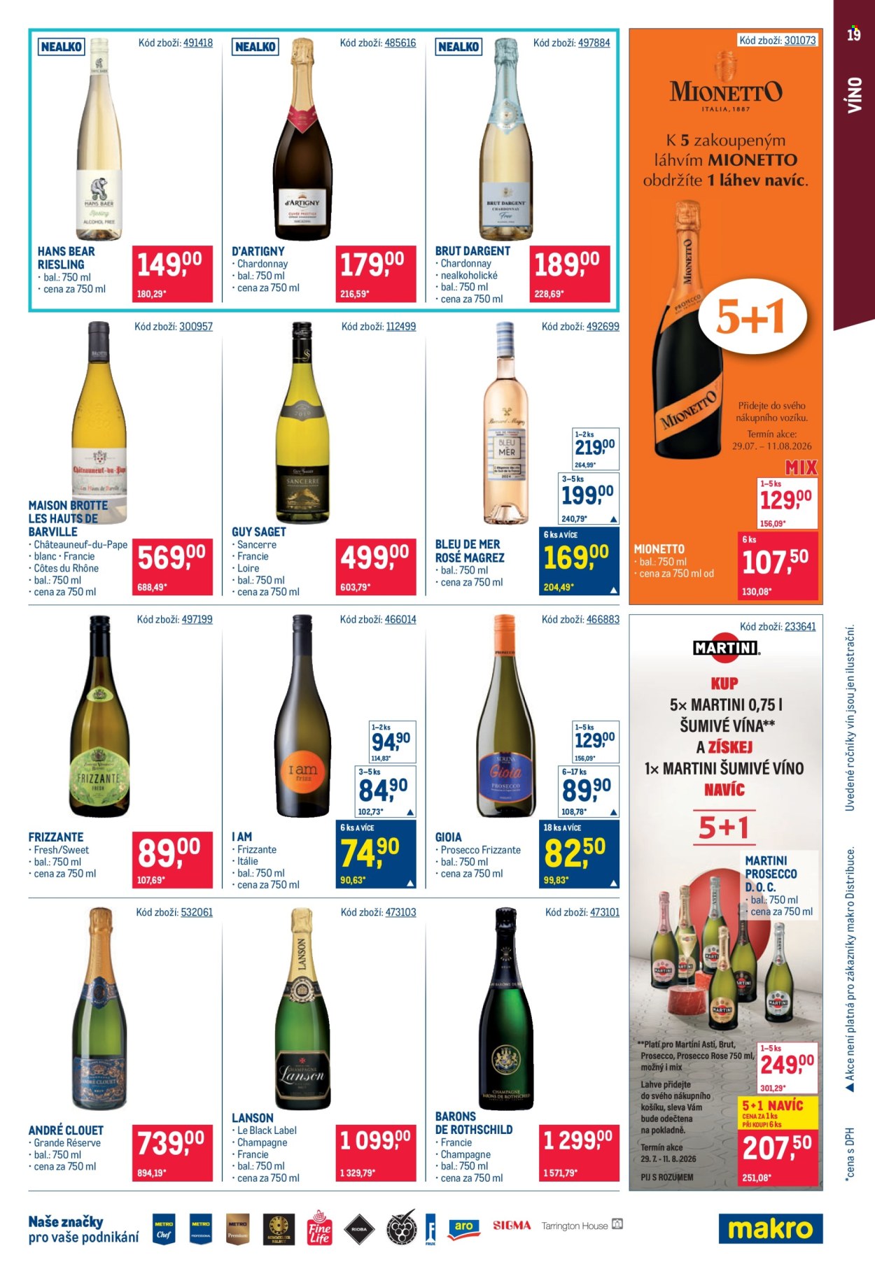 Leták MAKRO - 29.7.2026 - 11.8.2026. Strana 19
