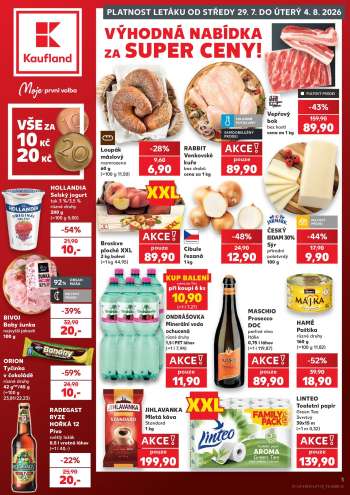 Leták Kaufland - 29.7.2026 - 4.8.2026.