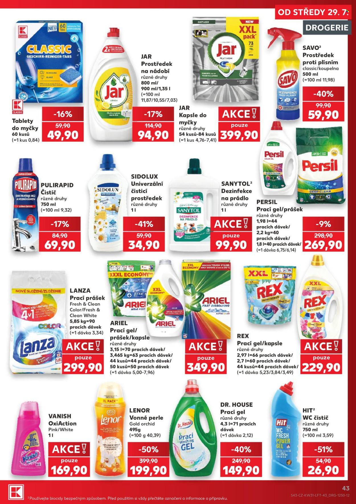 Leták Kaufland - 29.7.2026 - 4.8.2026. Strana 43