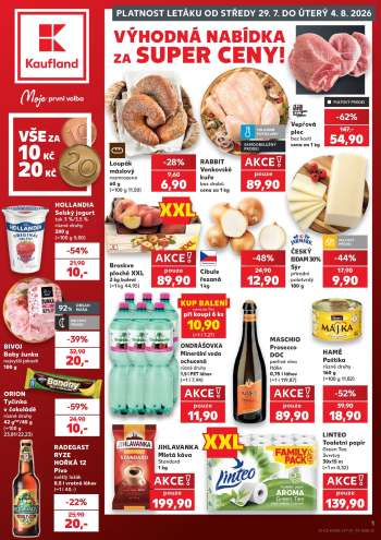 Leták Kaufland - 29.7.2026 - 4.8.2026.