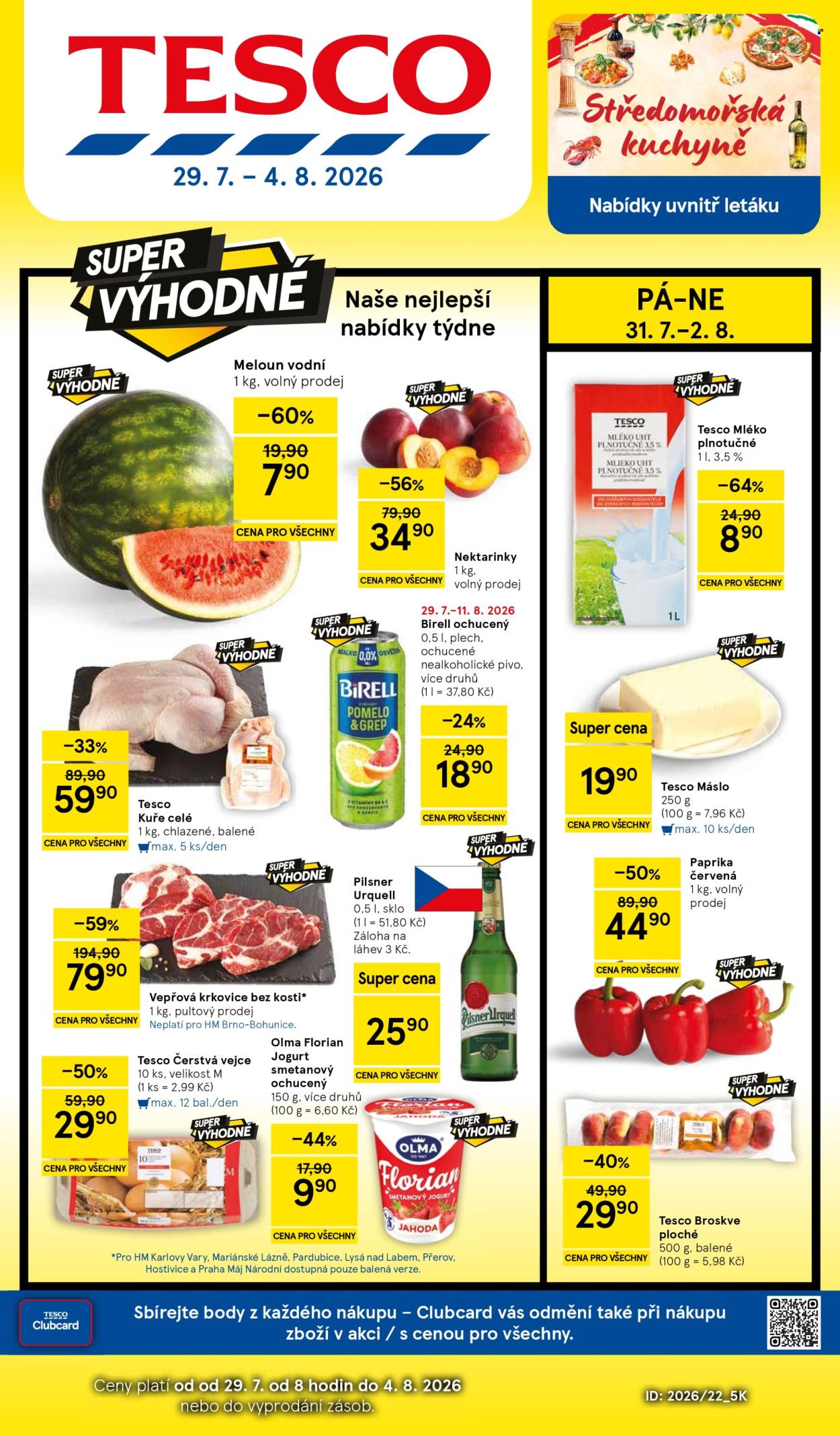 Leták TESCO - 29.7.2026 - 4.8.2026. Strana 1