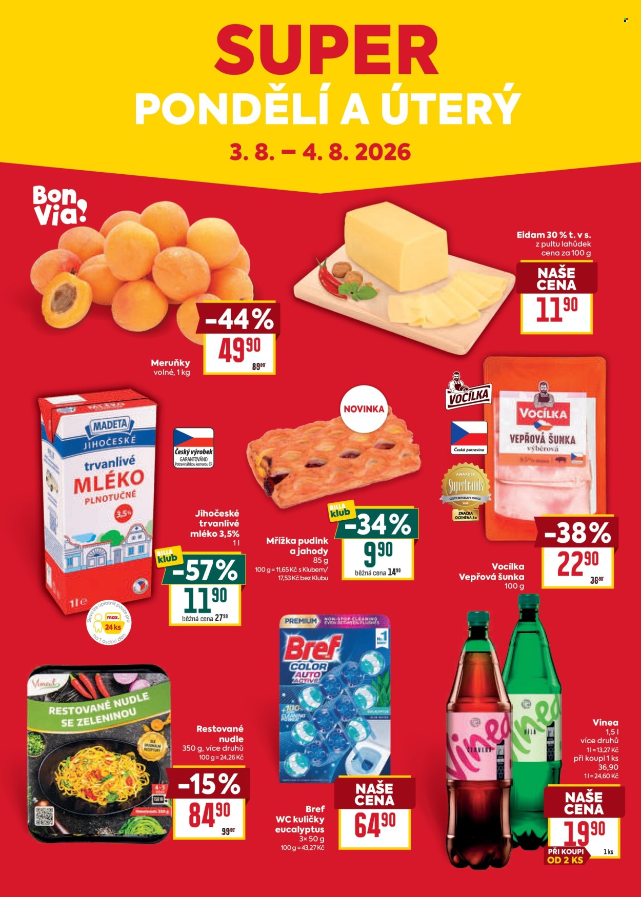 Leták BILLA - 29.7.2026 - 4.8.2026. Strana 8