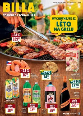 Leták BILLA - 29.7.2026 - 18.8.2026.