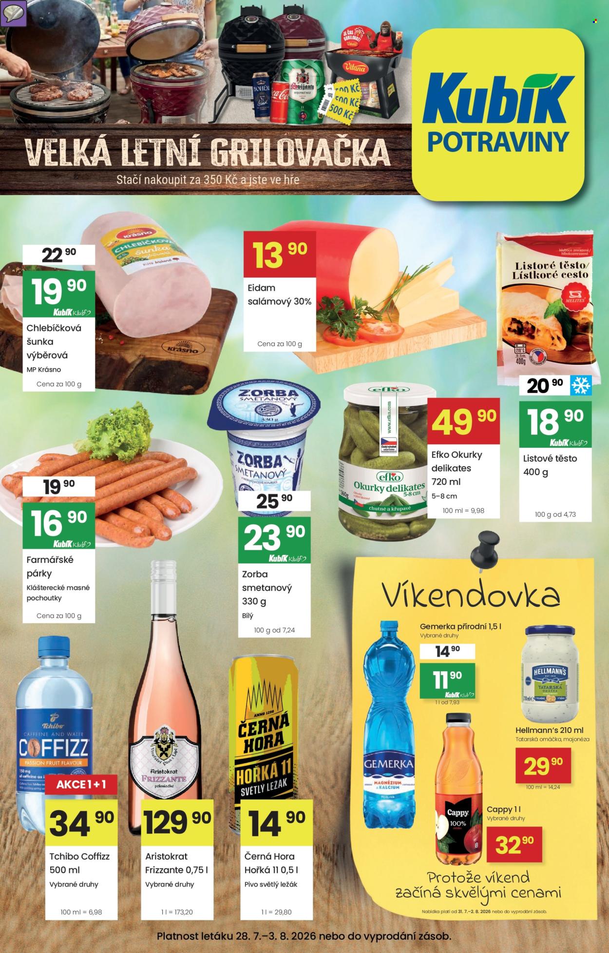 Leták Kubík - 28.7.2026 - 3.8.2026. Strana 1