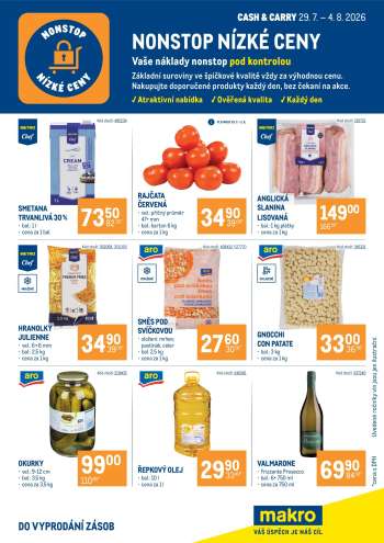 Leták MAKRO - 29.7.2026 - 4.8.2026.