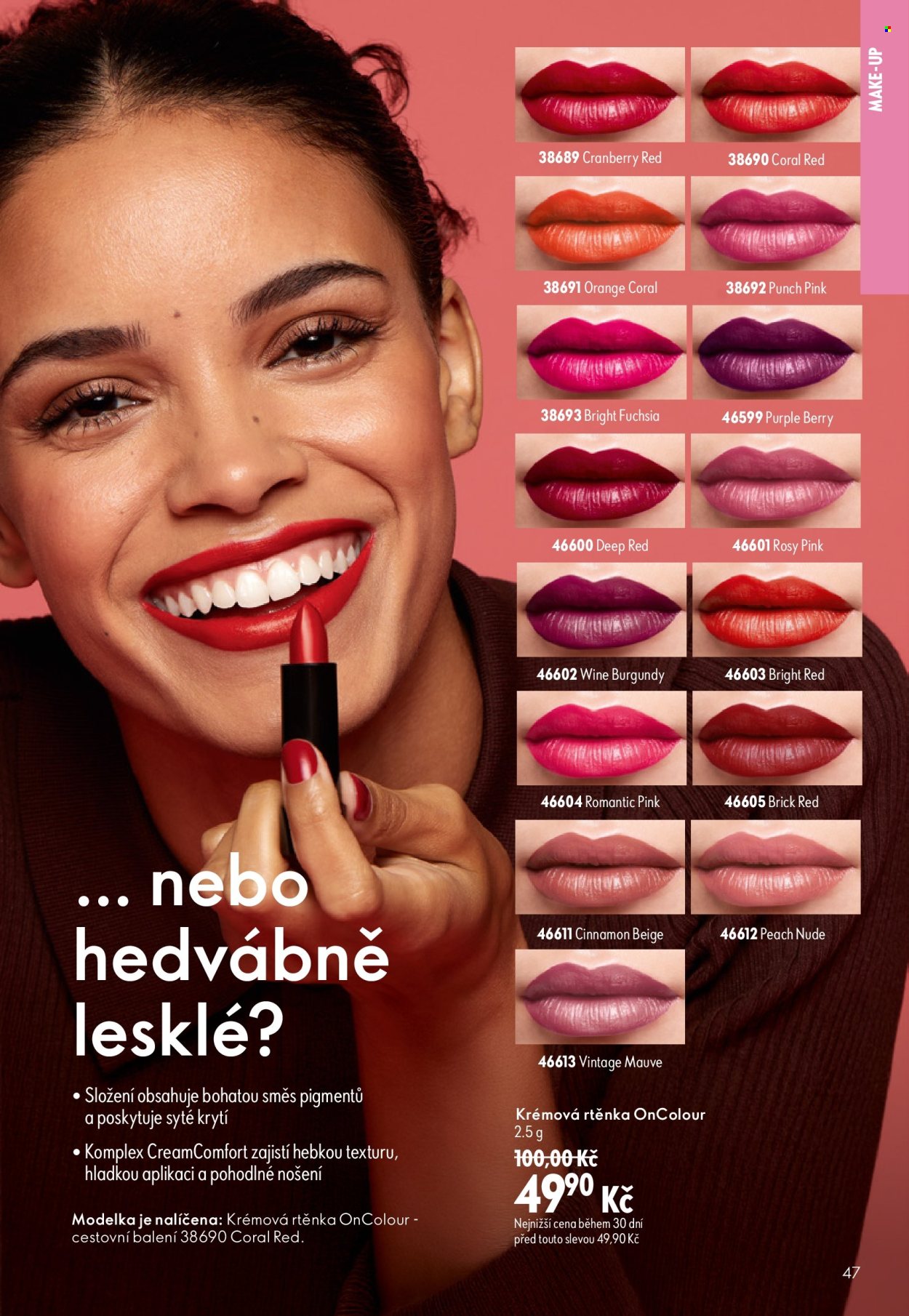 Leták ORIFLAME - 29.7.2026 - 18.8.2026. Strana 47