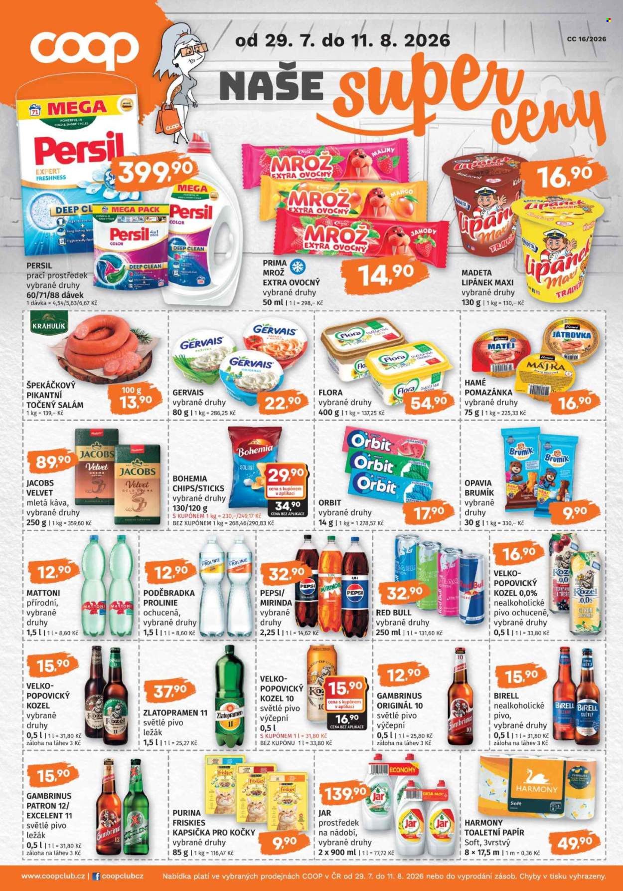 Leták Konzum - 29.7.2026 - 11.8.2026. Strana 4