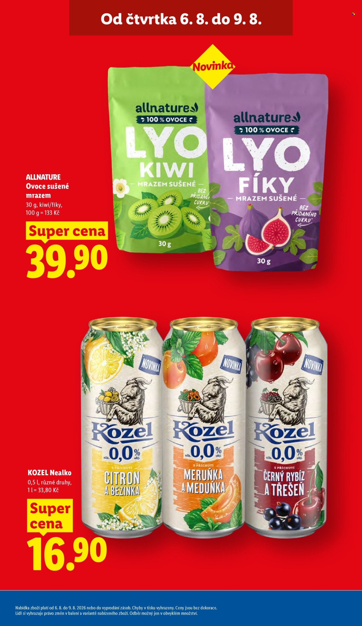 Leták Lidl - 6.8.2026 - 9.8.2026. Strana 9
